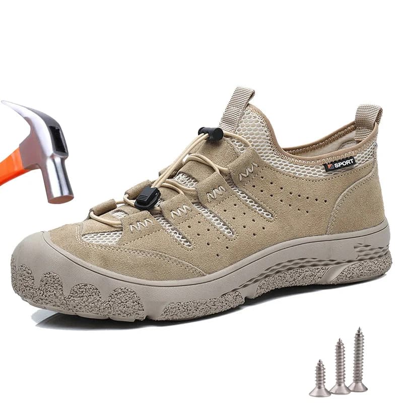 Steel Toe Work Shoes | Men's & Women's Lightweight Safety Sneakers | Indestructible Protective Footwear - Thumbnail 3
