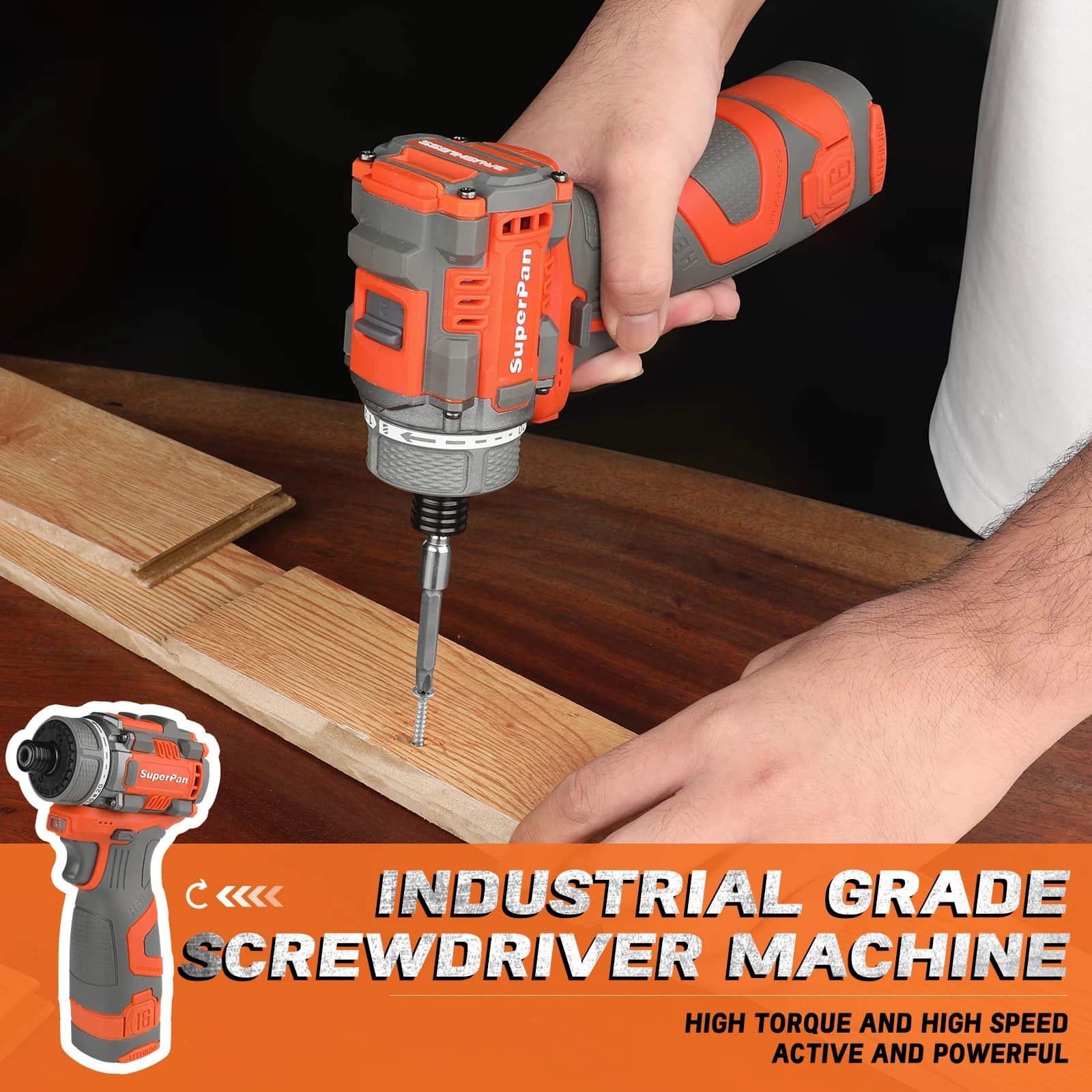 Cordless Screwdriver Set | Rechargeable Brushless Motor | Compact Power Tool for Precision Work - Thumbnail 2