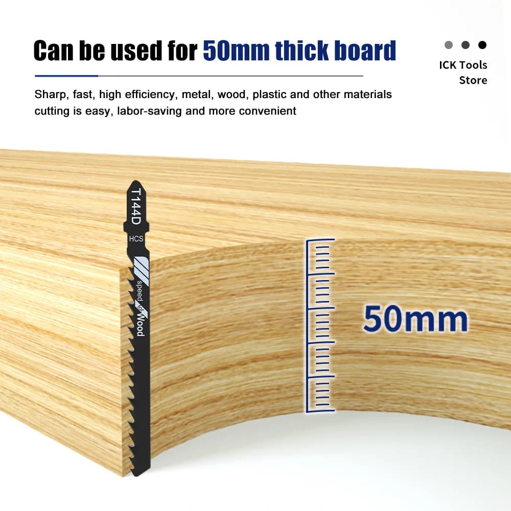 Professional T-Shank Jigsaw Blade Set | Multi-Material Cutting for Wood, Plastic & Metal | Bosch/DeWalt/Makita Compatible - Thumbnail 4