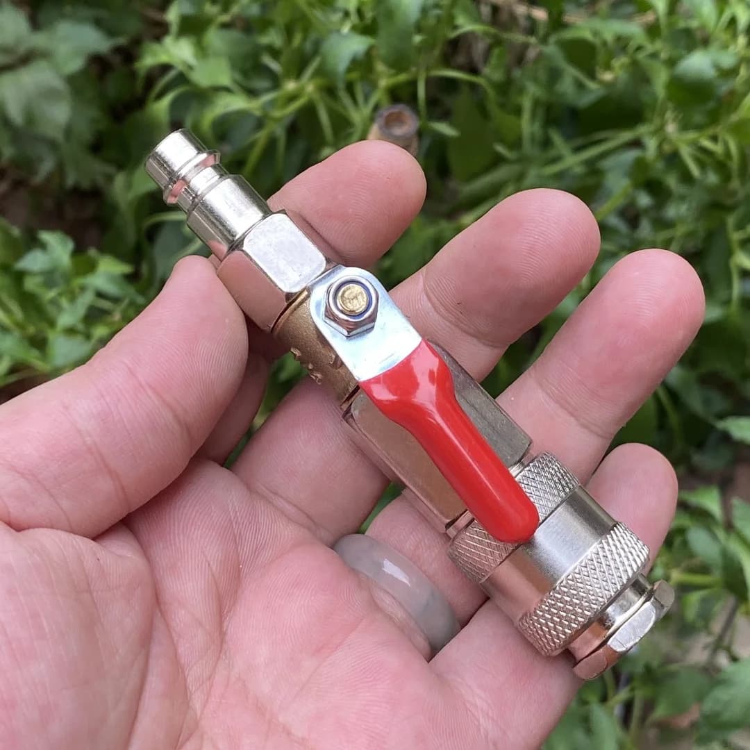 Pneumatic On/Off Valve | Quick-Connect Air Compressor Switch & Fitting - Thumbnail 6