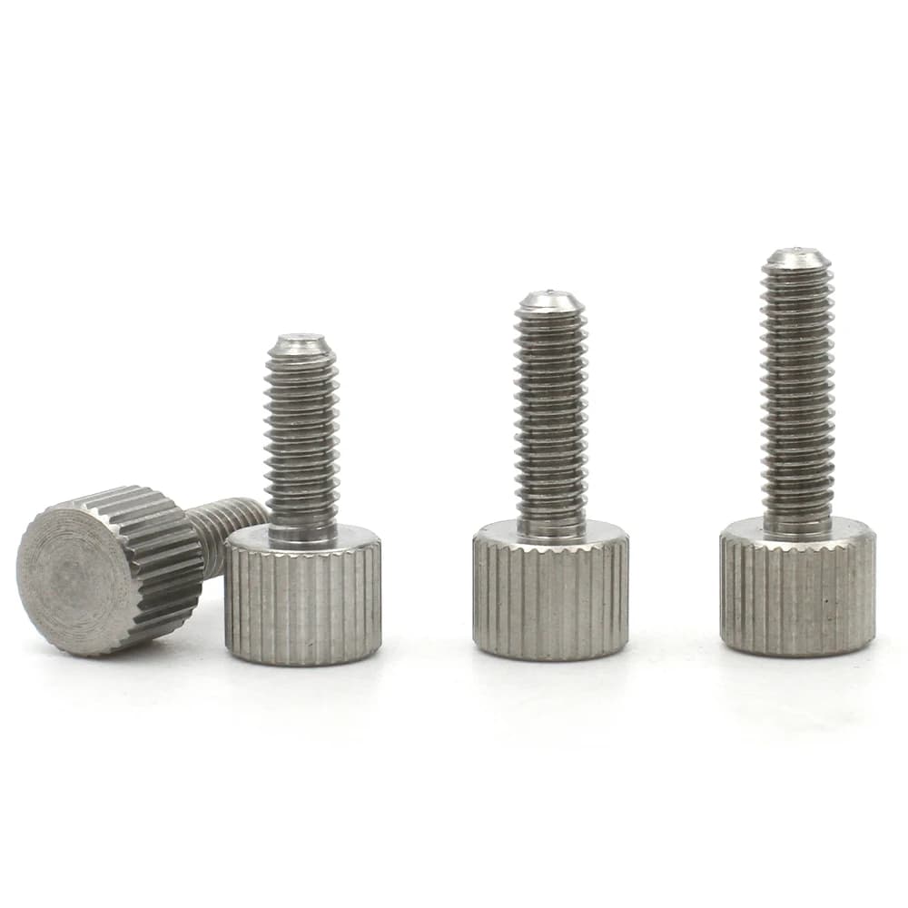 M3-M8 Knurled Thumb Screws | 304 Stainless Steel | Hand-Tighten Grip Bolts - Thumbnail 4