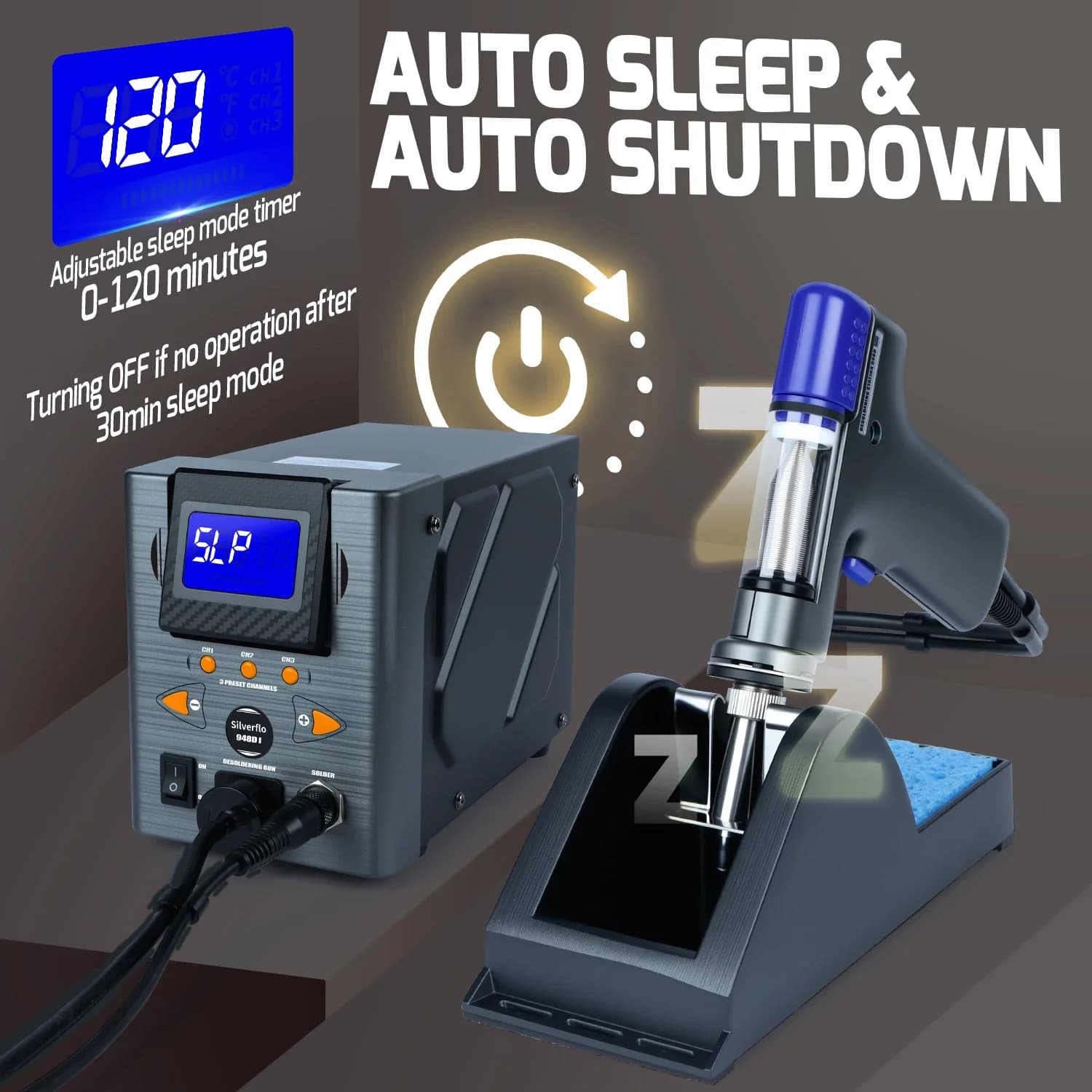 Desoldering Station | 110W Suction Gun | Precision Solder Removal Tool - Thumbnail 3