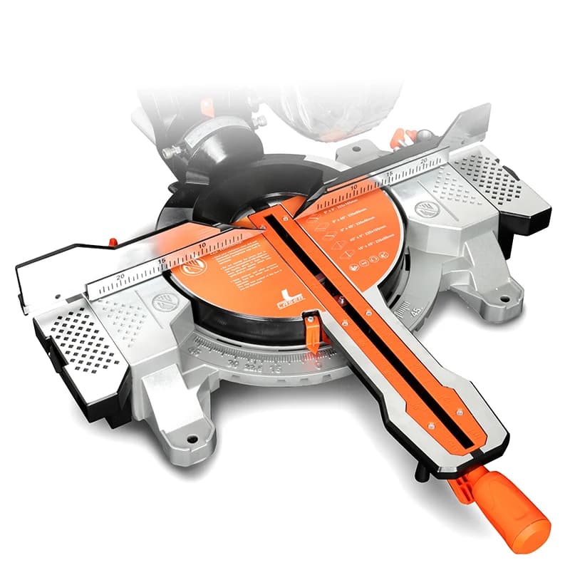 12-Inch Sliding Miter Saw | Single Bevel with Laser Guide | Precision Wood Cutting Tool - Thumbnail 6