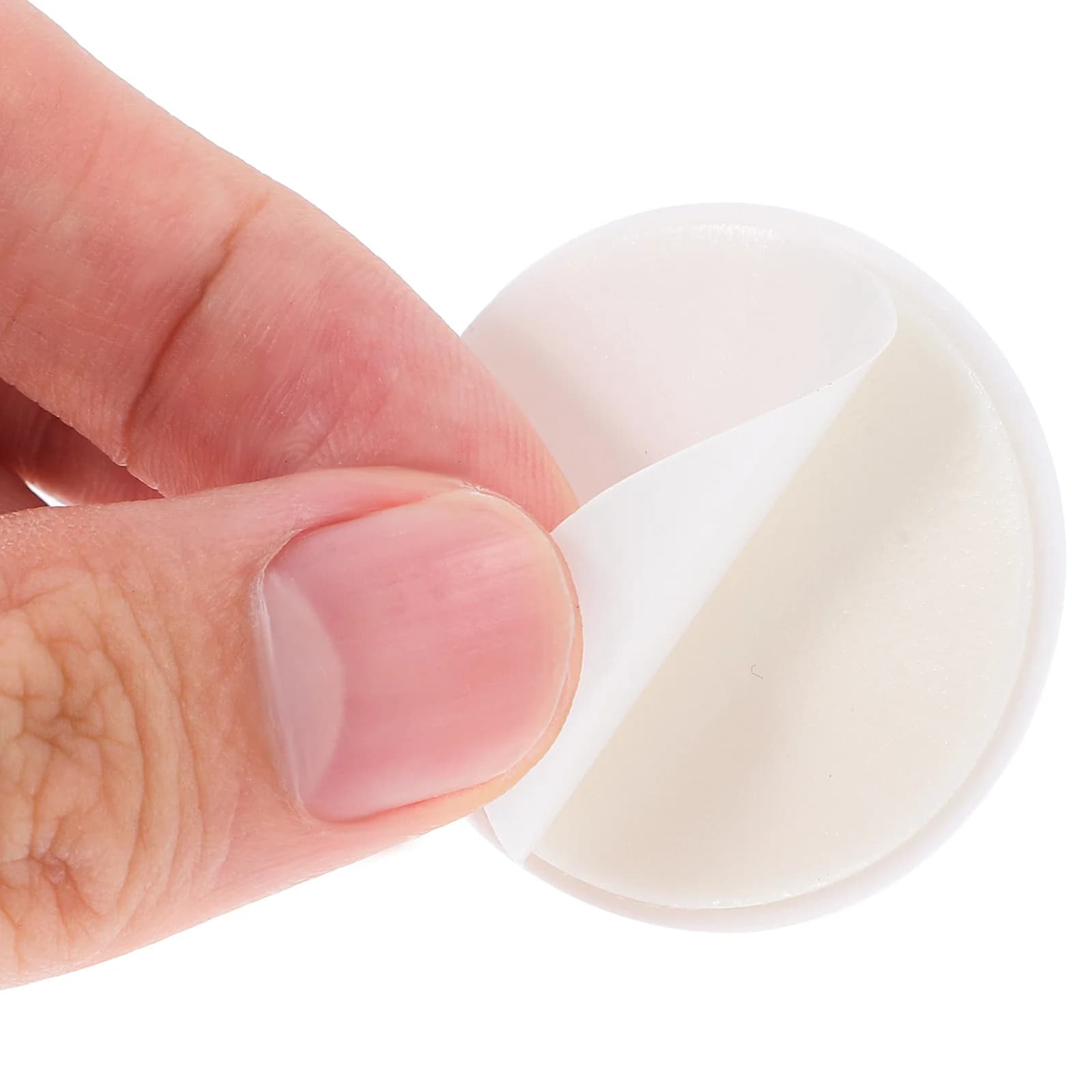 Self-Adhesive Drawer Knobs | 10pcs White Plastic | Quick-Install for Kitchen Cabinets & Glass Doors - Thumbnail 6