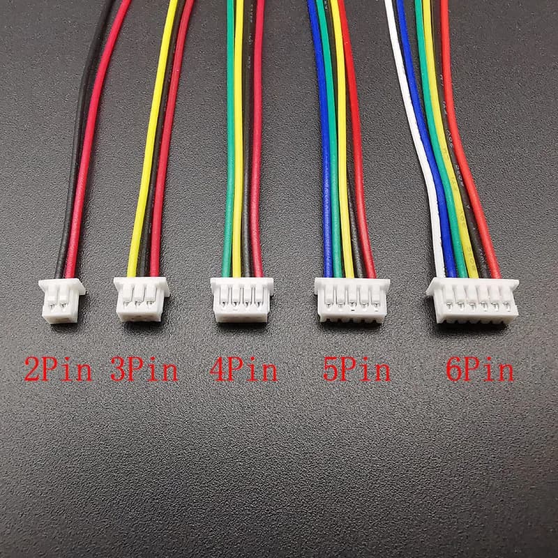 1.25mm Pitch Connector Kit | 2-6 Pin Male & Female Plugs | 10cm Premium Wires - Thumbnail 3