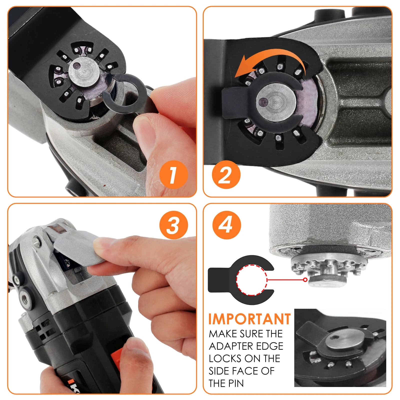 Oscillating Multi-Tool Blade Set | 8-10 Pcs High-Carbon Bi-Metal | Curved Edge for Precision Cutting - Thumbnail 2