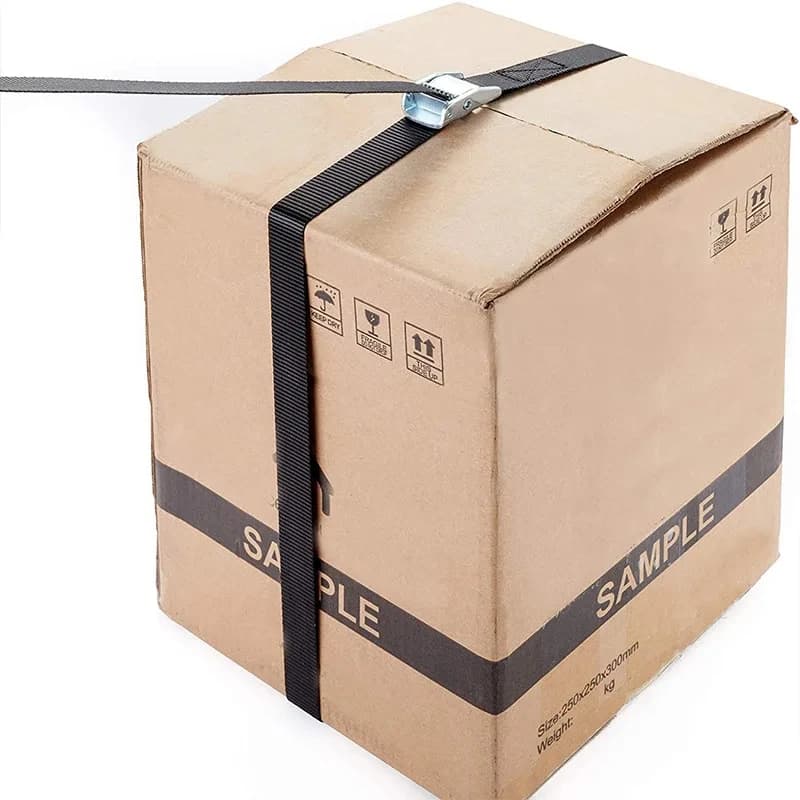 Heavy-Duty Ratchet Tie-Down Straps | Zinc Alloy Buckle | Cargo & Luggage Securement - Thumbnail 4