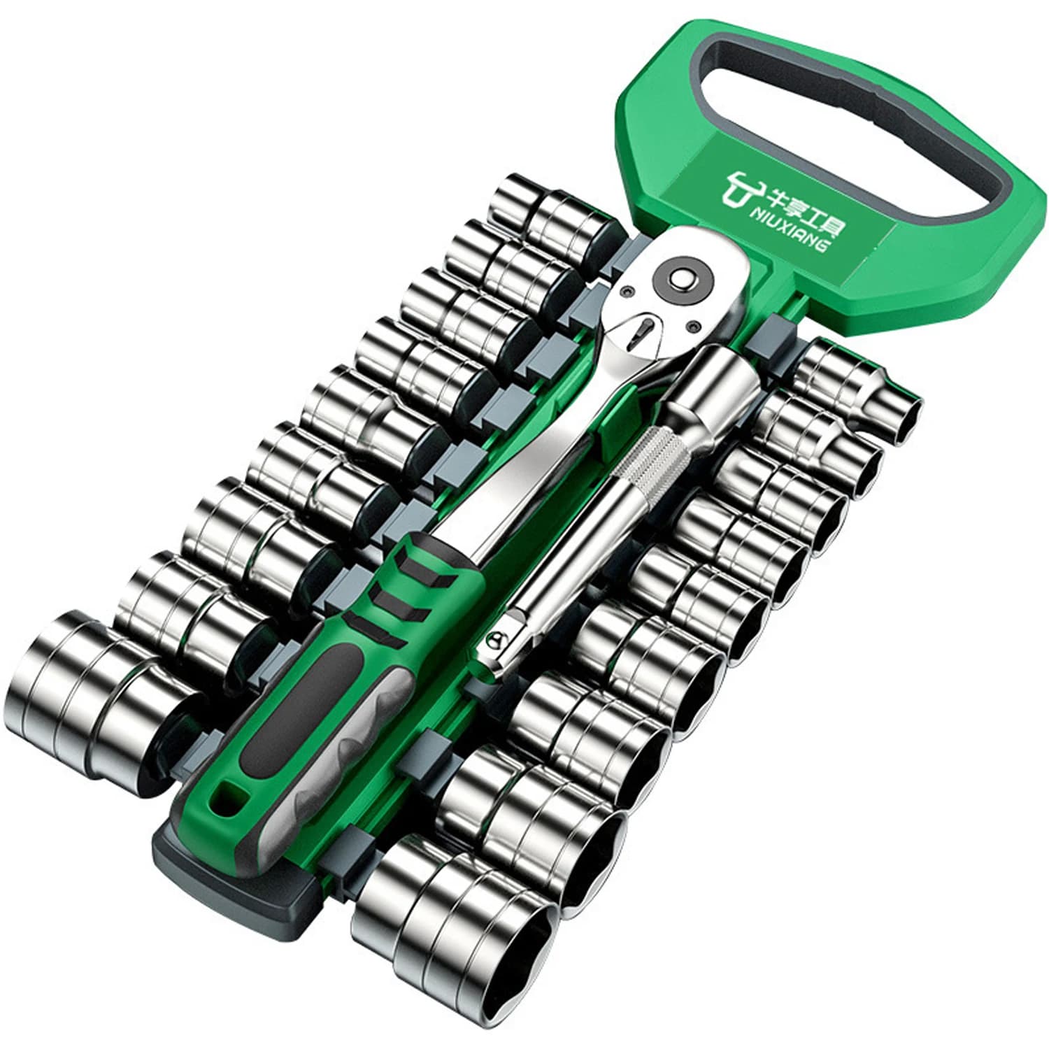 1/4-Inch Drive Ratchet Wrench | Precision-Grade Chrome Vanadium Steel | Compact Socket Set - Thumbnail 7