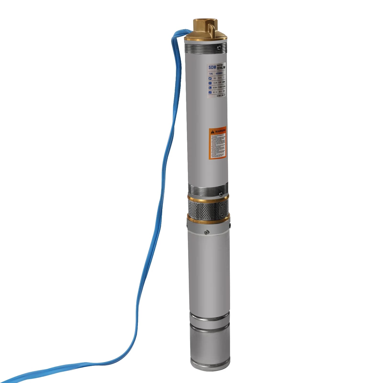 Deep Well Pump | 1.5HP Stainless Steel Submersible | 110V/60Hz Home Water System - Thumbnail 2