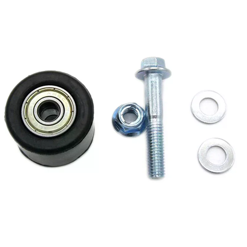 Chain Tensioner Guide Roller | 8mm Slider Pulley Kit | With Mounting Bolt & Gasket - Thumbnail 3