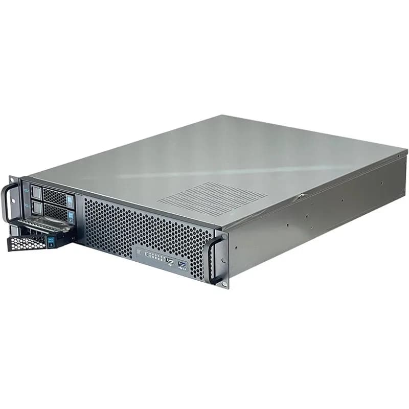 2U Server Chassis | 9-Bay Hot-Swap HDD Rackmount | 550mm Depth for High-Density Storage - Thumbnail 5