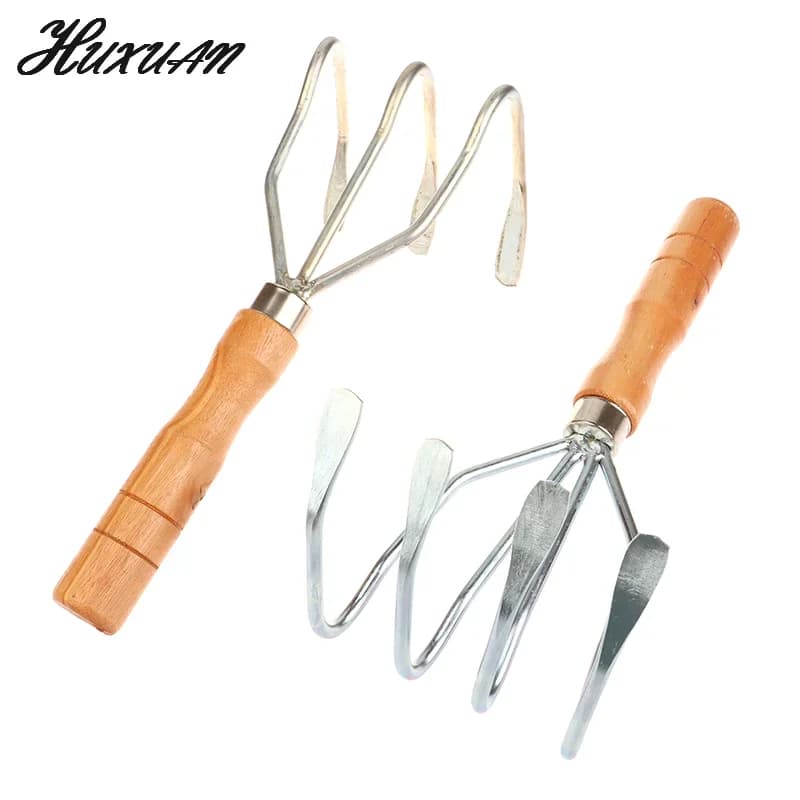 4-Foot Garden Rake | Heavy-Duty Tidal Flat & Farm Tool | Multi-Purpose Squat Rake for Soil - Thumbnail 4