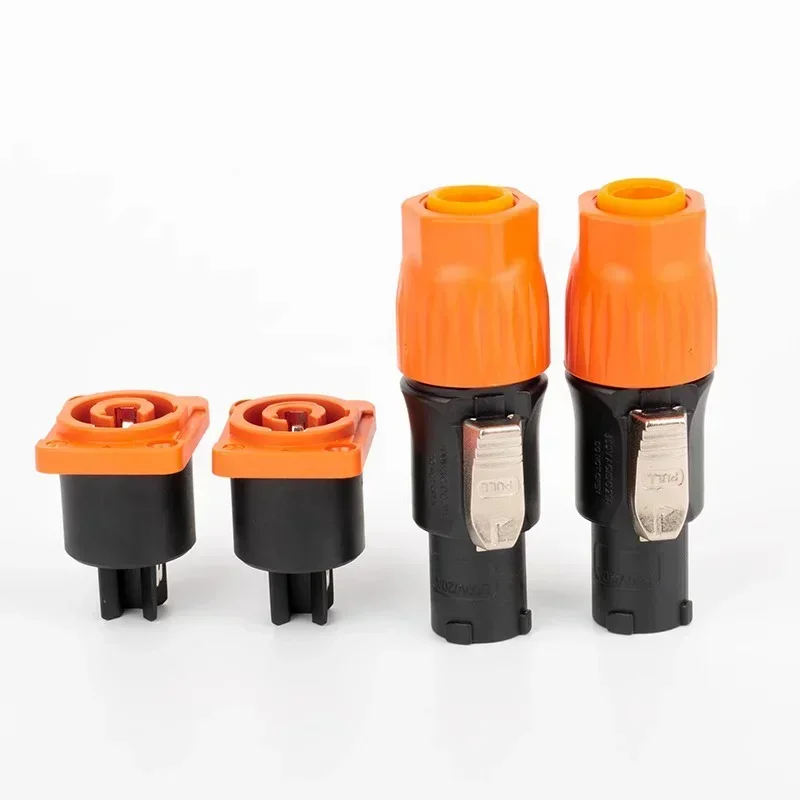 3-Pin XLR Power Connector | IP65 Waterproof | 20A Stage Lighting & LED Display Cable - Thumbnail 3