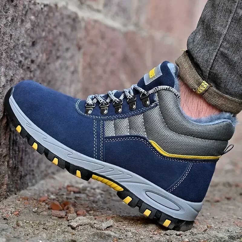 Steel Toe Boots | Plush Warm & Puncture-Proof | Men's Work Safety Footwear - Thumbnail 6