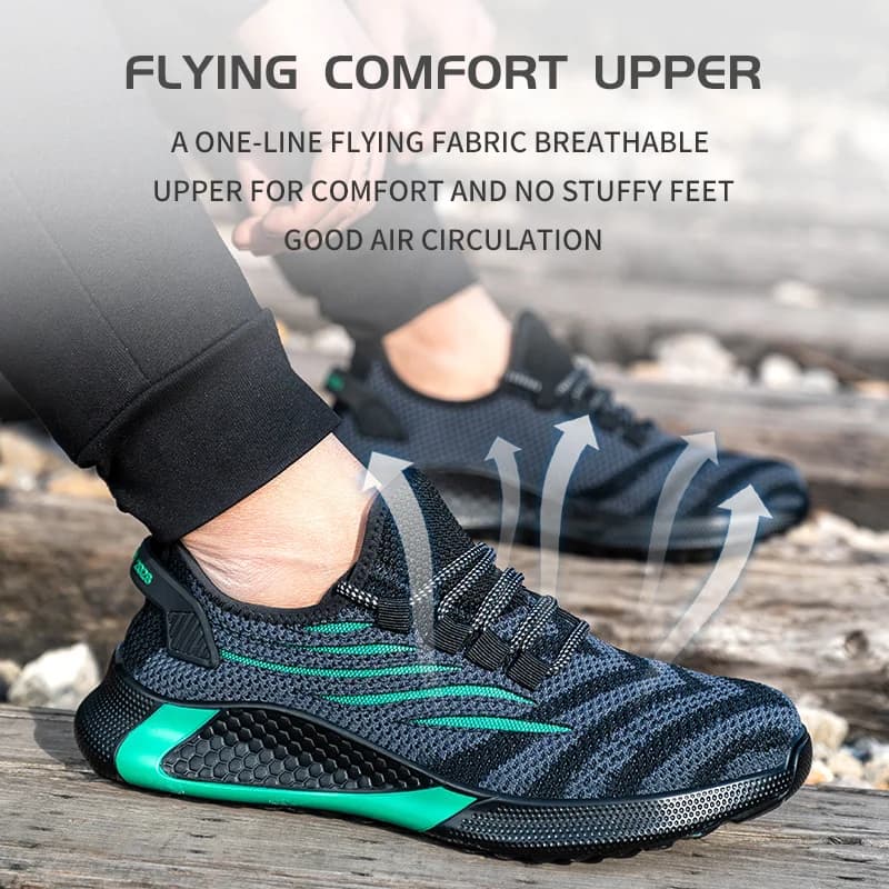 Safety Shoes for Men | Anti-Puncture Working Sneakers | Indestructible Male Work Boots - Thumbnail 4