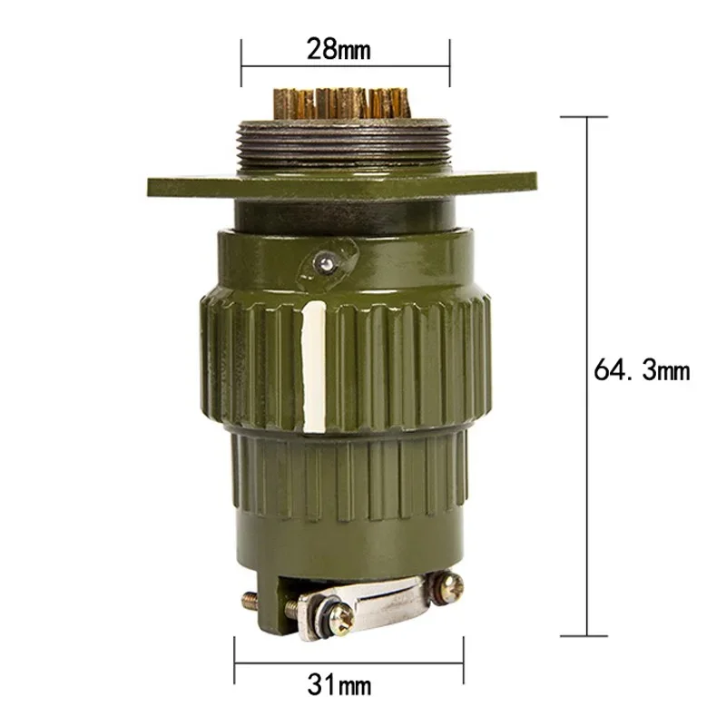 Aviation Connector | 2-16 Pin Heavy-Duty Plug & Socket | Industrial-Grade Electrical Coupler - Thumbnail 4