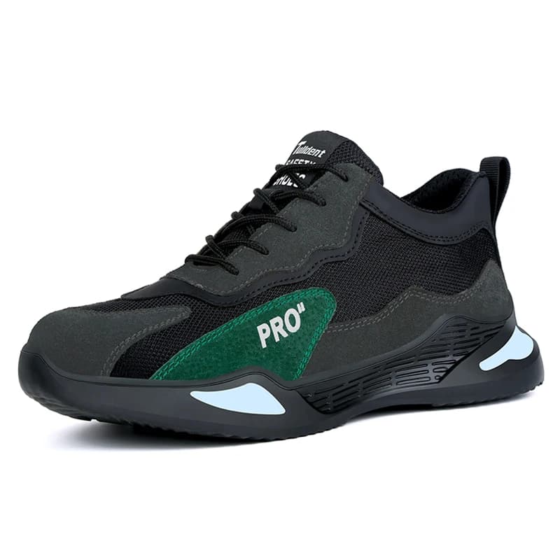 Men's Tactical Boots | Fashion Sports Style Steel Toe Shoes | Puncture-Proof Security Footwear - Thumbnail 6