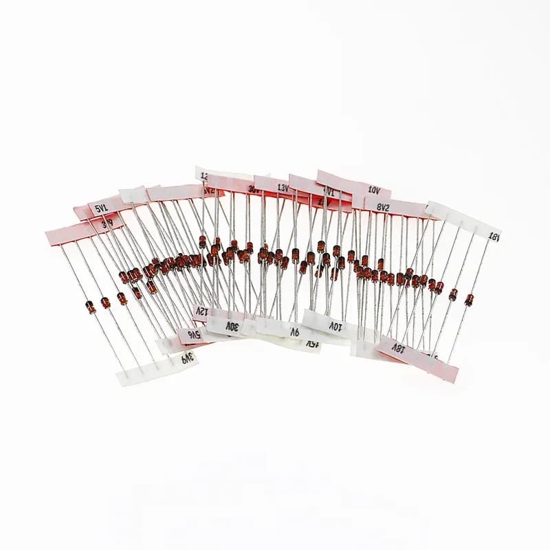 Zener Diode Assortment Kit | 1W 14-Value Set (1N4728A-1N475A) | 70-Piece Electronic Components - Thumbnail 3