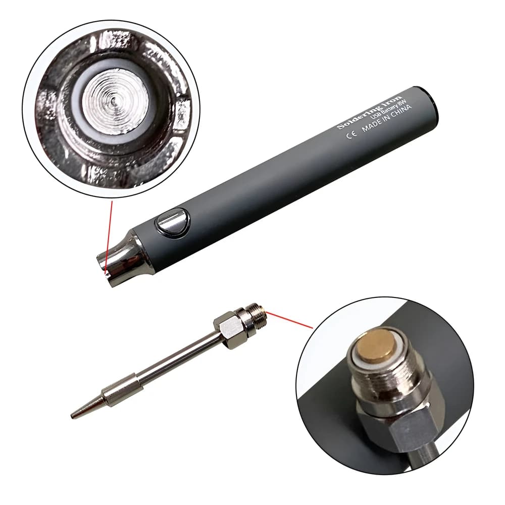 Cordless Soldering Iron | USB-C Rechargeable | 5V 8W Precision Welding Tool for Electronics Repair - Thumbnail 4