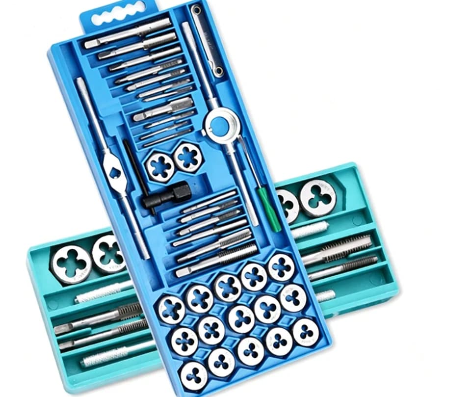 Tap and Die Set | 20-Piece Kit | M3-M12 Mechanical Threading - Thumbnail 3