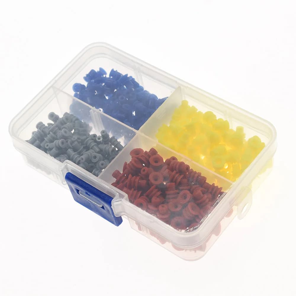 Waterproof Cable Seals Kit | 400-Piece Set | 1.5mm & 3.5mm Connector Grommets for Automotive & Electrical