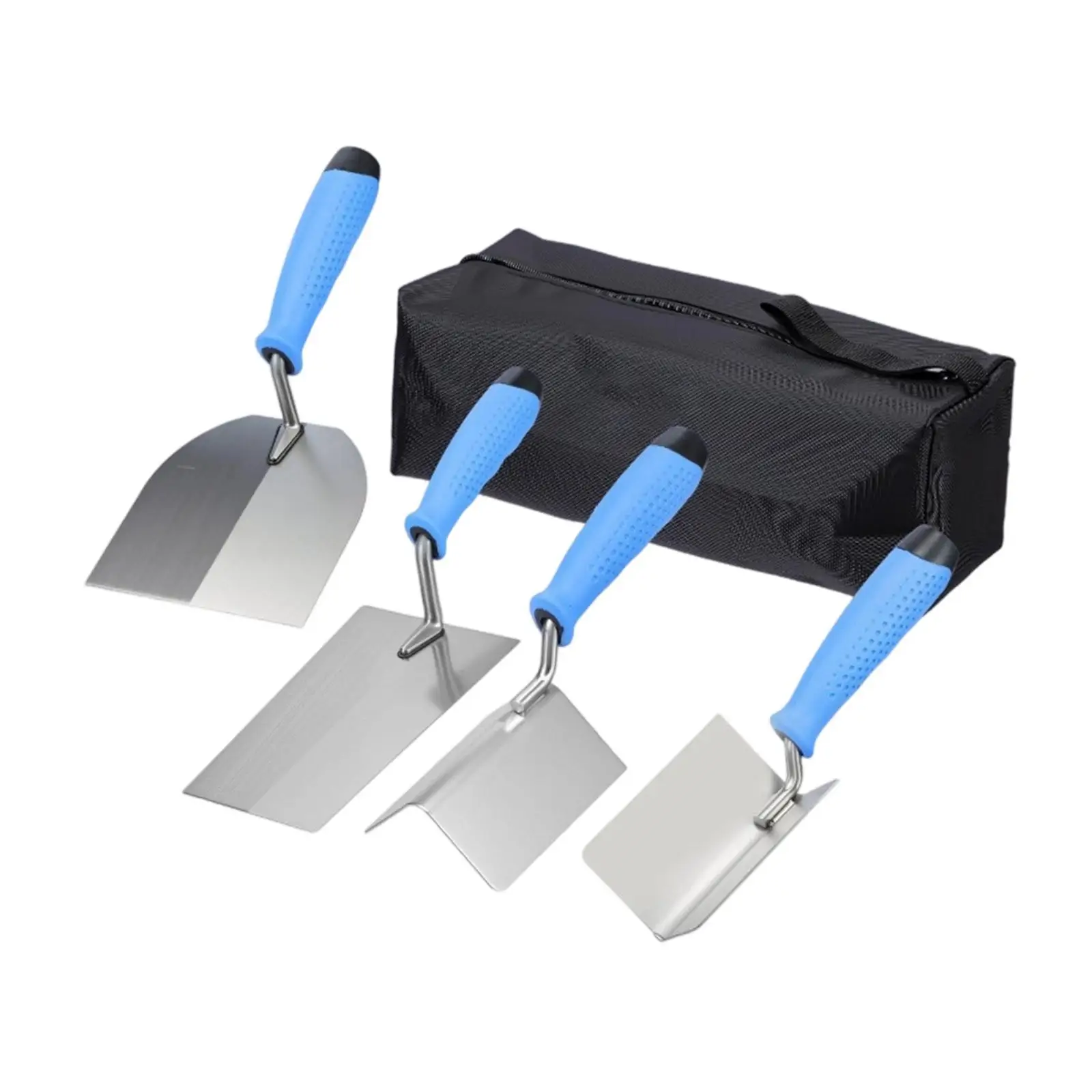 Plastering Trowel Set | 4-Piece Stainless Steel | Drywall & Concrete Finishing Tools - Thumbnail 2