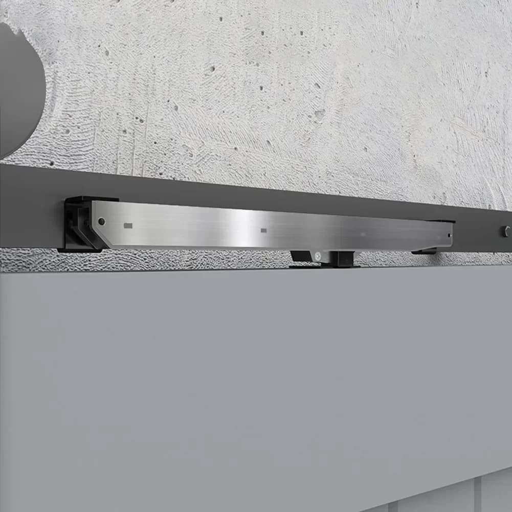 Soft-Close Door Damper | Silent Sliding Barn Door Hardware | Durable Silver Mechanism - Image 1