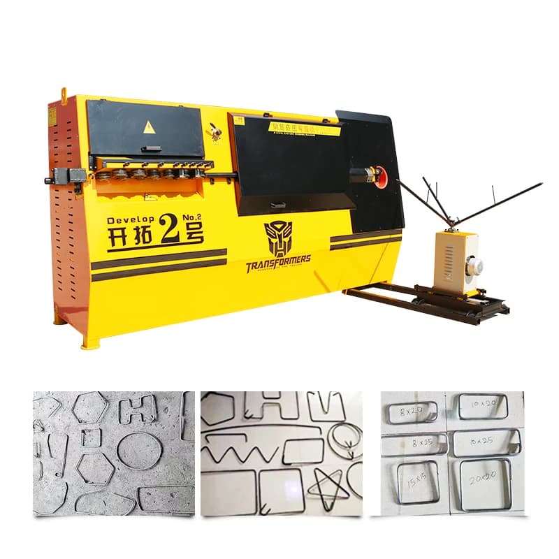 Fully Automatic Rebar Bender and Cutter CNC Integrated Steel Bar Bending Hoop and Cutting Machine Rebar Bending Machine - Thumbnail 6