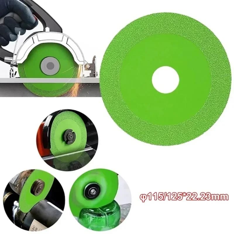 125mm Diamond Glass Cutting Disc | Fine Grit Blade | For Ceramic Tile & Jade - Thumbnail 2