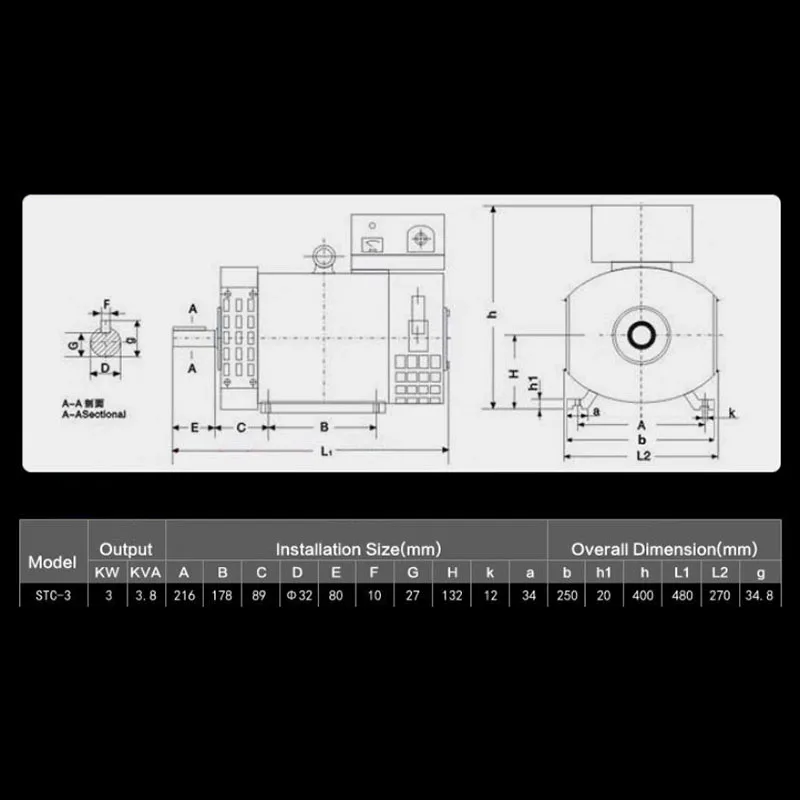 220V Diesel Generator | High-Power Standby & Outdoor Use | 05283KW Model - Thumbnail 2