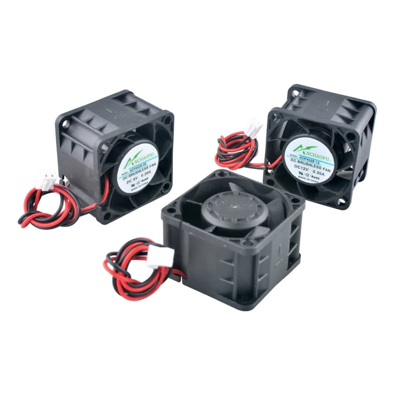 Server Cooling Fan | 40x40x28mm Axial Flow | 5V/12V/24V DC for 1U & 2U Power Systems - Thumbnail 2