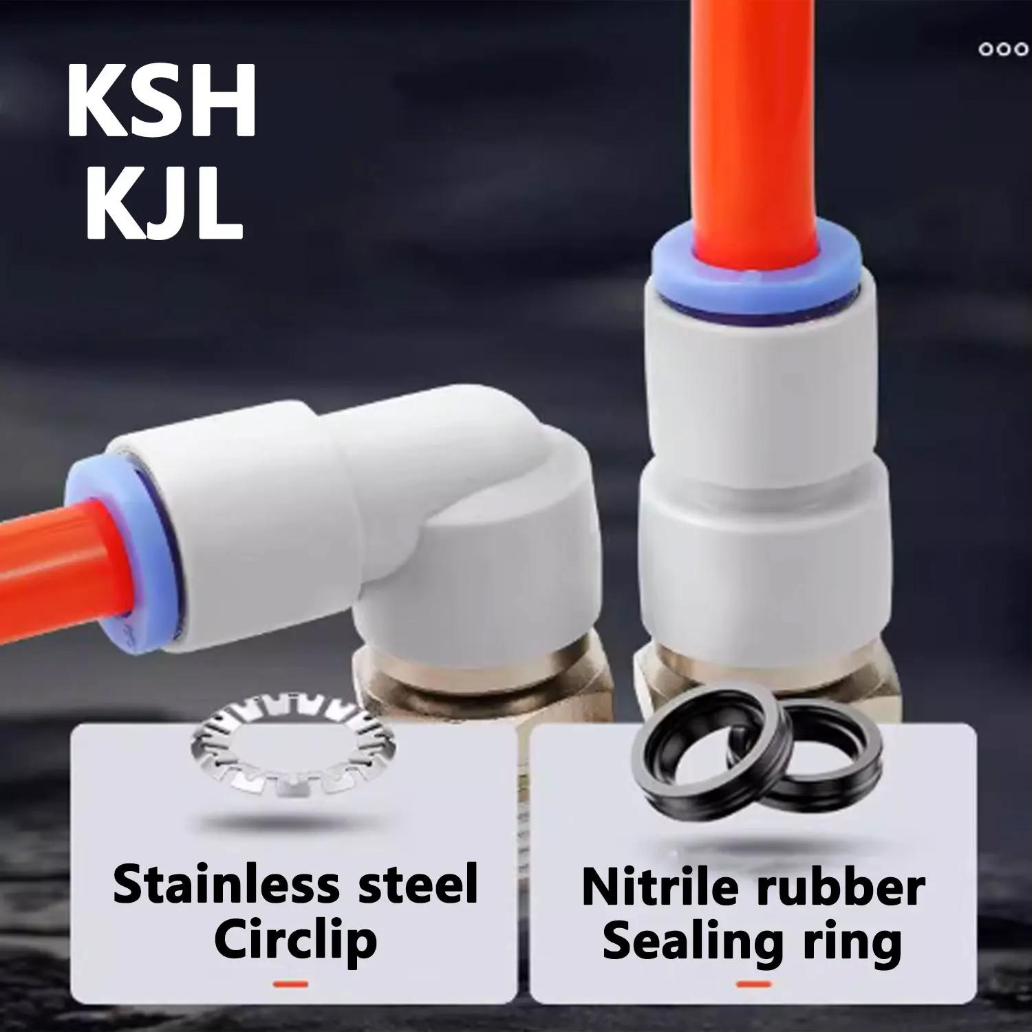 360° Rotary Air Fitting | M5, 1/8, 1/4, 3/8, 1/2 Thread Sizes | 4-12mm Hose - Thumbnail 6