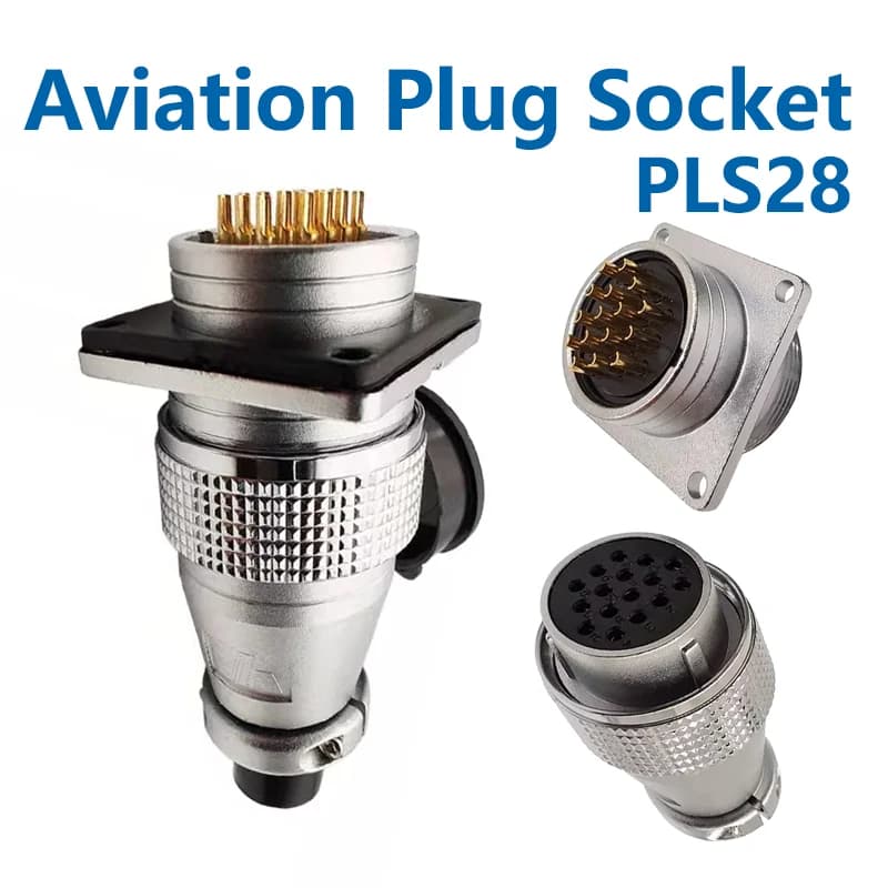 Aviation Plug Connector | PLS28 Series | 2-26 Pin Male & Female Sockets - Thumbnail 3