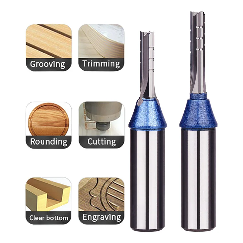 TCT Trimming Router Bit | 1/2 Shank 3 Flute | For Plywood, MDF & Chipboard - Thumbnail 2