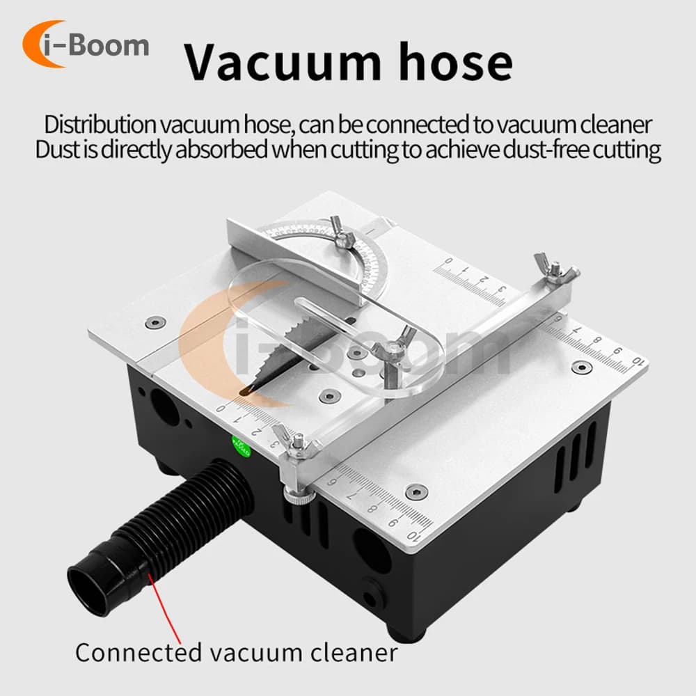 Mini Table Saw | Dust-Proof Cutting for Wood, Acrylic & PCB | 110V/220V - Thumbnail 4