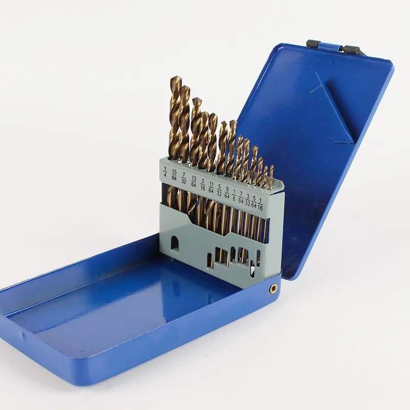 13-Piece Cobalt Drill Bit Set | M35 High-Speed Steel | For Metal, Steel & Wood - Thumbnail 3