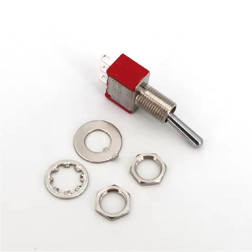 Mini Toggle Switches | SPDT ON-OFF-ON | 6mm Sealed Caps for Control Panels & DIY Electronics - Thumbnail 5