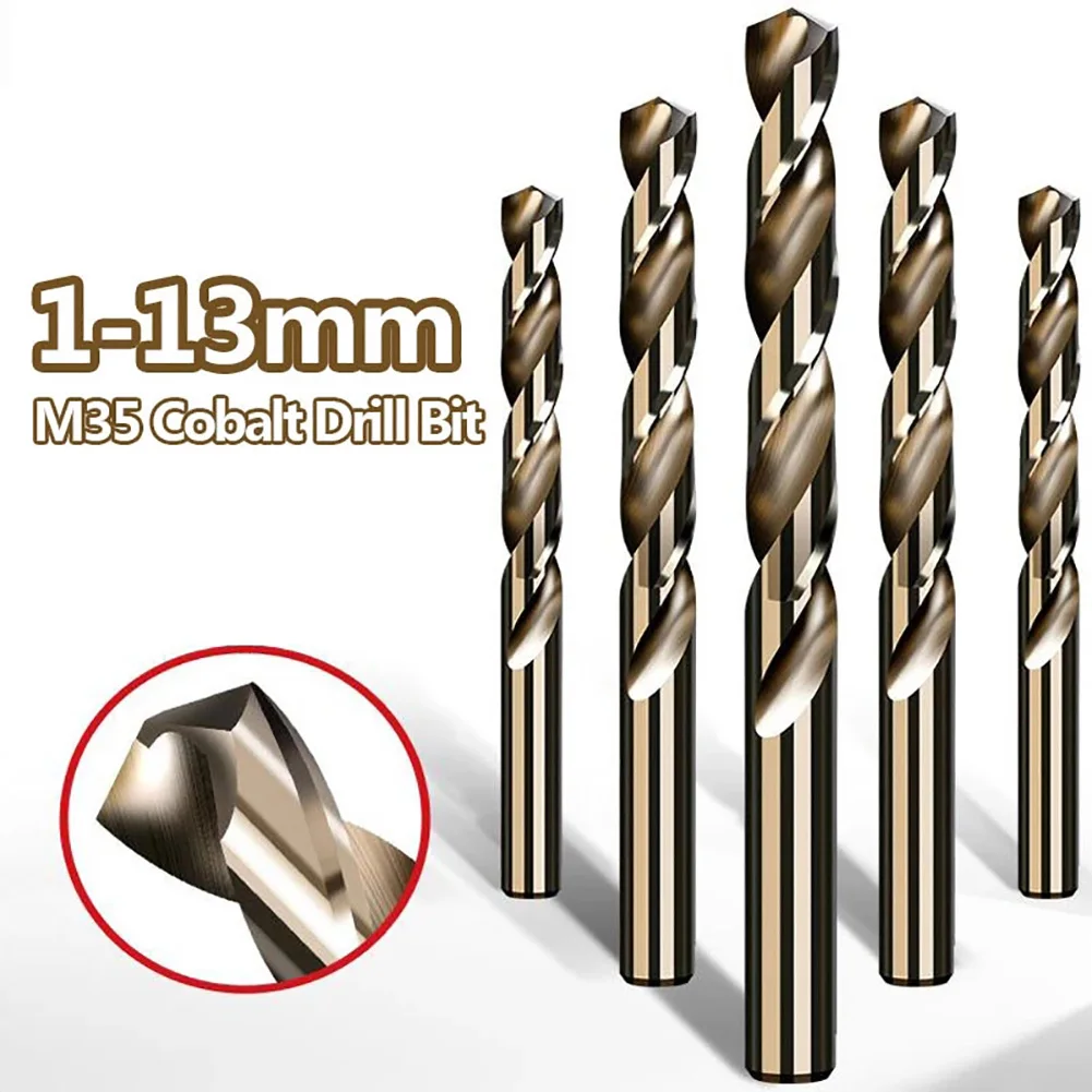 M35 Cobalt Drill Bits | 1-13mm Set | For Stainless Steel & Hardened Metal - Thumbnail 2