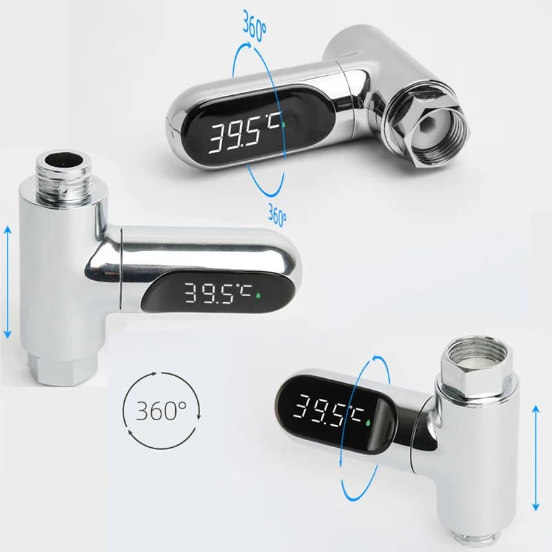 Self-Powered Digital Shower Thermometer | Real-Time Water Temperature Monitor for Bath & Baby Care - Thumbnail 3