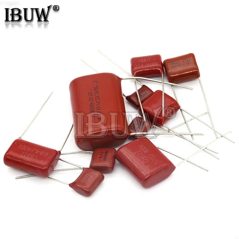 Professional-Grade Polypropylene Film Capacitor Kit | 10-Piece Set | 63V-630V Range | 100pF to 1µF Values - Thumbnail 4