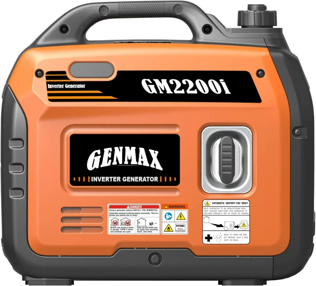 Portable Inverter Generator 2200W, Ultra Quiet & Lightweight, Eco Mode, CO Safety Shutdown for Home Backup & Camping - Thumbnail 5