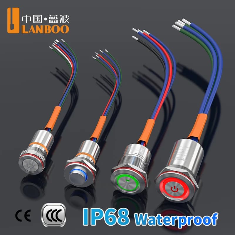 Industrial-Grade Waterproof Push Button Switch | IP68 Rated for Marine & Medical Equipment - Thumbnail 6