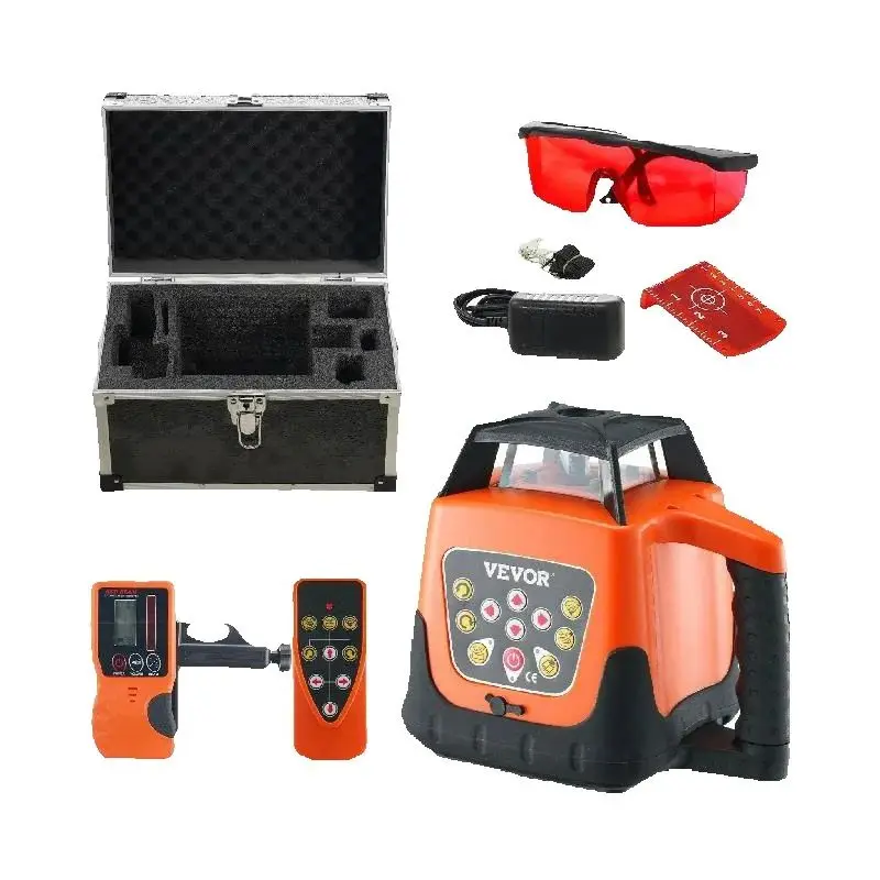 Laser Level | 360° Self-Leveling Red Cross Line | 5 Rotation Speeds & 4 Scanning Angles - Thumbnail 2