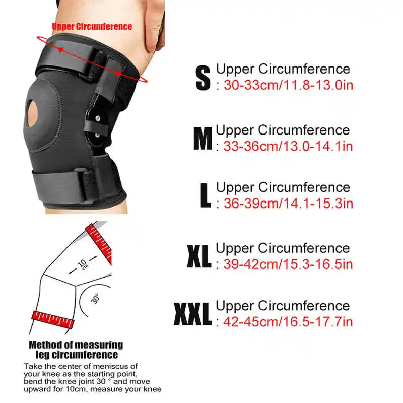 Hinged Knee Brace with Gel Patella Support | Stabilizes ACL, Meniscus & Arthritis Pain Relief - Thumbnail 6