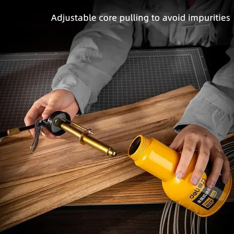 High-Pressure Oil Can | 500ml Capacity | Precision Long Nozzle & Thumb Pump for Machine Lubrication - Thumbnail 4