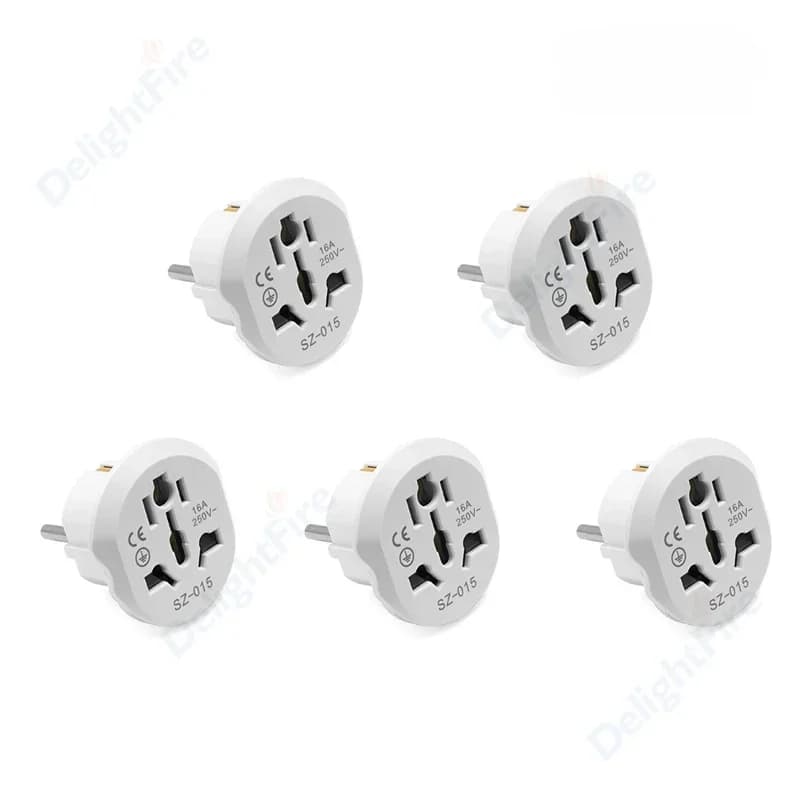 International Travel Adapter | 16A 250V EU Plug Converter | Universal Socket for US, UK, AU - Thumbnail 2