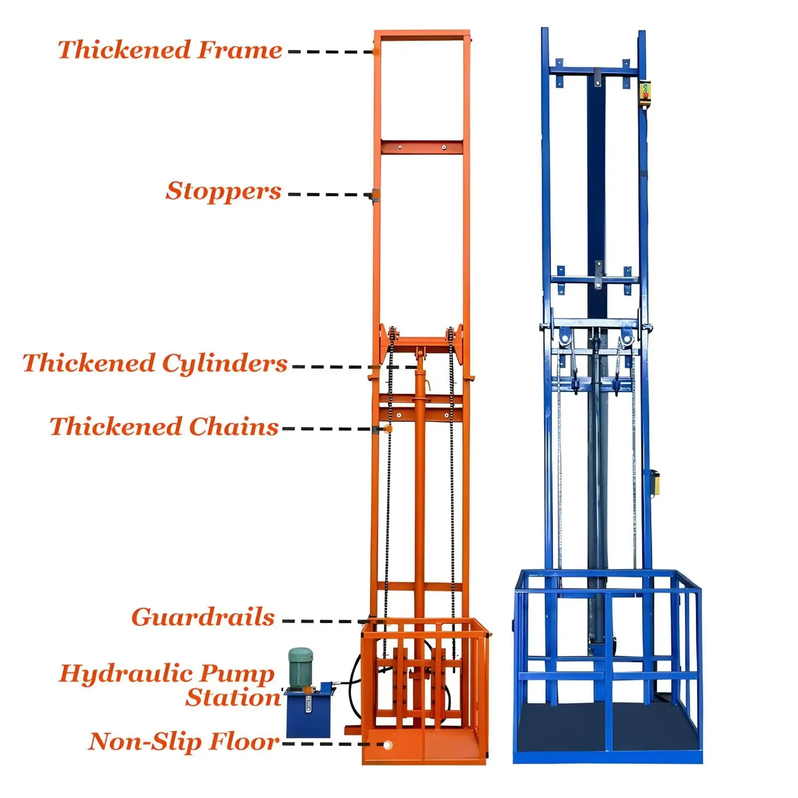 Heavy-Duty Electric Cargo Lift | Workshop & Warehouse Loading Platform | Durable Lifting Solution - Thumbnail 3