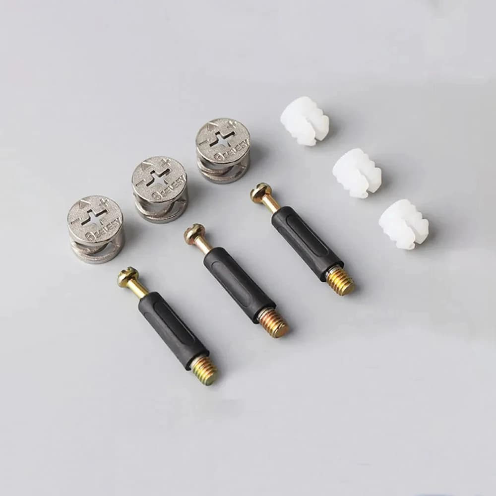 Connecting Hardware Set | 20pcs Cam Screw & Eccentric Wheel Nut | For Cabinet & Wardrobe - Thumbnail 4