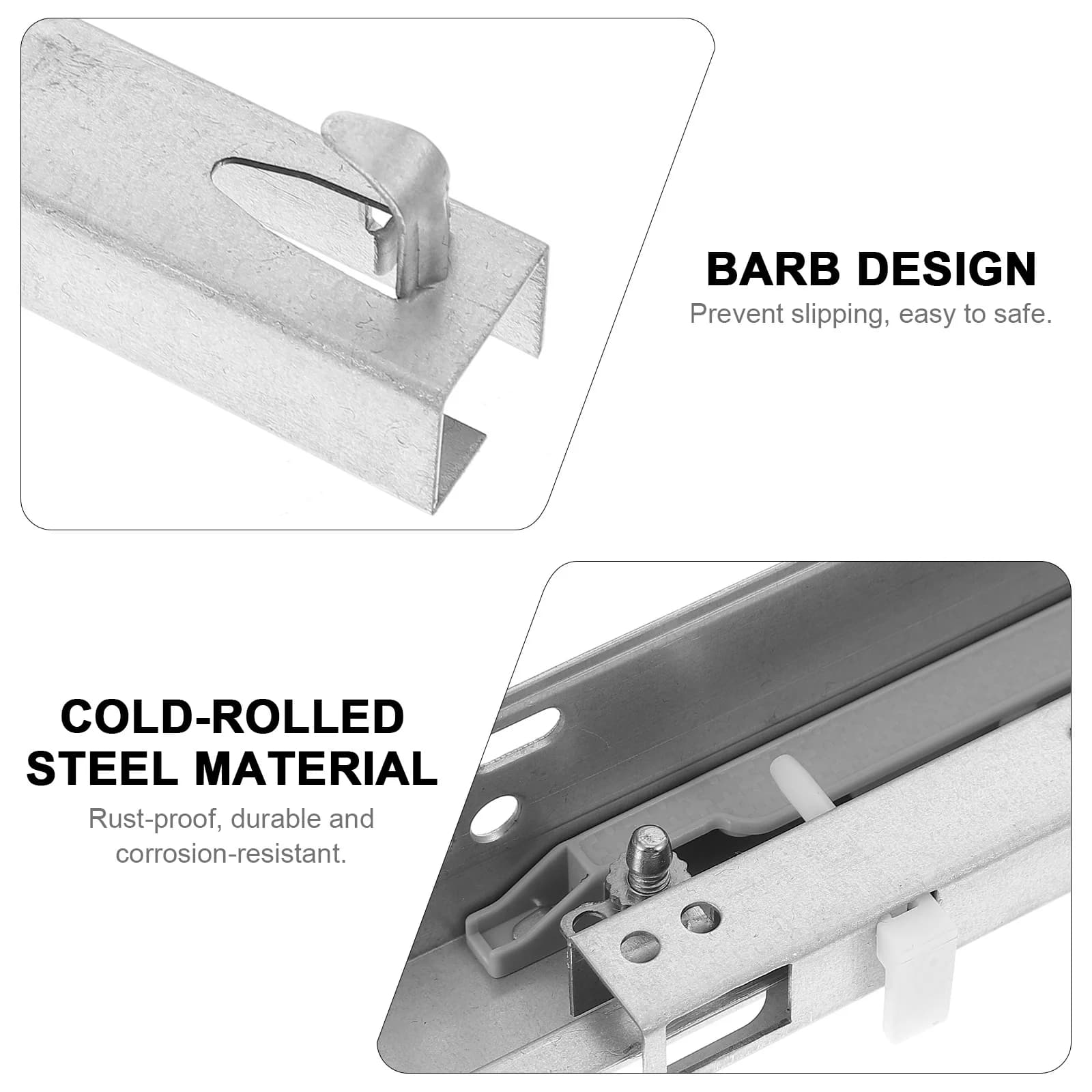 Soft-Close Drawer Slides | 2-Pack Undermount Rails for Silent, Smooth Cabinet Operation - Thumbnail 2