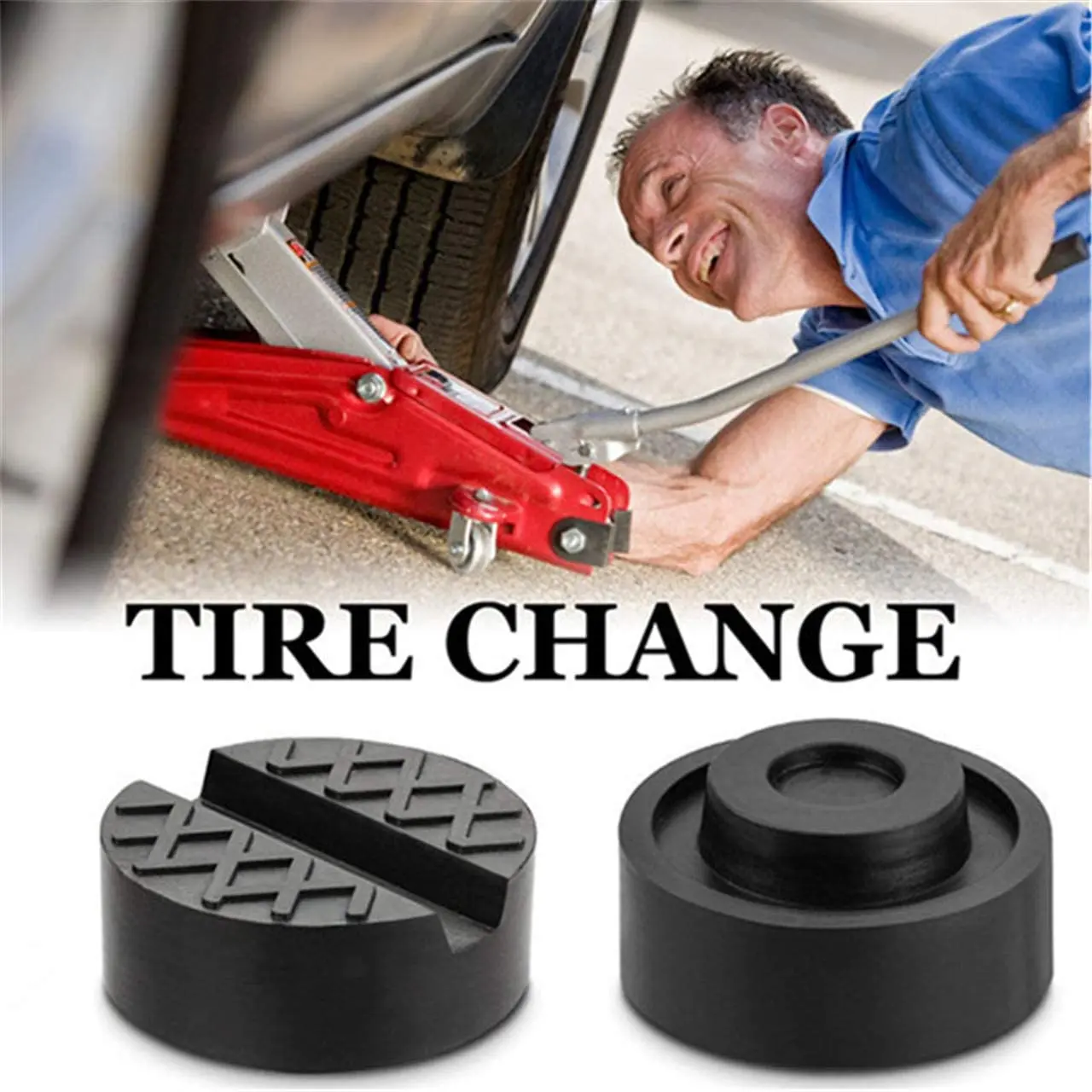 Pinch Weld Jack Pad | Heavy-Duty Rubber Lifting Disc for Safe Floor Jack Use - Thumbnail 6